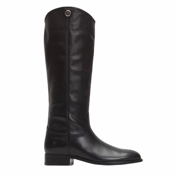 Frye Shoes - Frye Melissa Button 2 Tall Leather Riding Boots, Black, New & Unworn 8